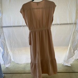 Blush colored maxi dress